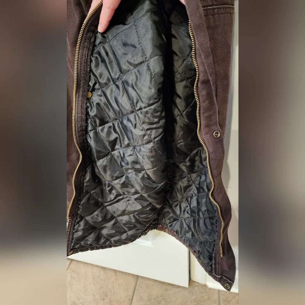 Berne Insulated Brown Overalls women’s Medium - Picture 16 of 16